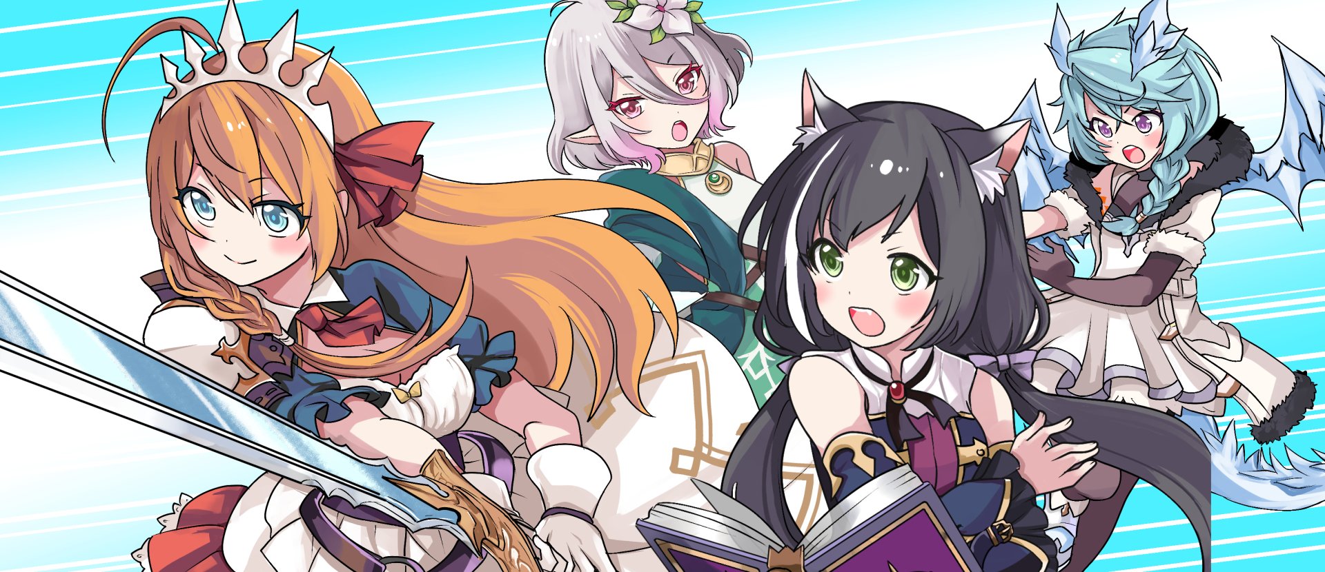 Download Shifuna Agato Pecorine (Princess Connect) Kokoro Natsume Karyl Momochi Anime Princess Connect! Re:Dive HD Wallpaper by 関西ジン