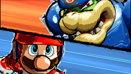 browser Mario video game Mario Strikers: Battle League HD Desktop Wallpaper | Background Image