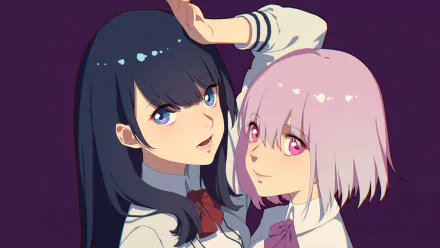 Akane Shinjou Rikka Takarada Anime SSSS.Gridman HD Desktop Wallpaper | Background Image