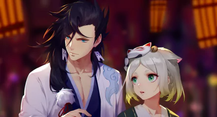 Susabi (Onmyouji) Miketsu (Onmyouji) Anime Onmyoji HD Desktop Wallpaper | Background Image