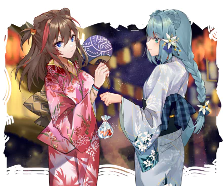 kimono Istina (Arknights) Zima (Arknights) video game Arknights HD Desktop Wallpaper | Background Image