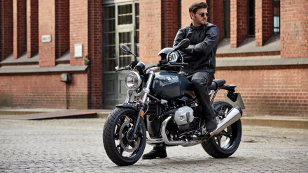 BMW R nineT motorcycle man model HD Desktop Wallpaper | Background Image