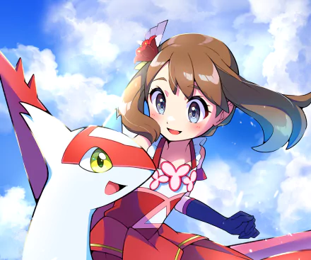 May (Pokémon) Latias (Pokémon) video game Pokémon: Ruby, Sapphire, and Emerald HD Desktop Wallpaper | Background Image