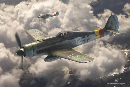 luftwaffe military Focke-Wulf Fw 190 HD Desktop Wallpaper | Background Image