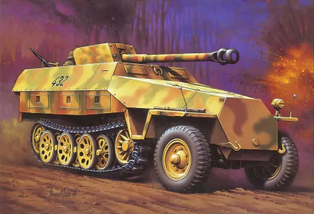 Sd.Kfz. 251 military armored personnel carrier HD Desktop Wallpaper | Background Image