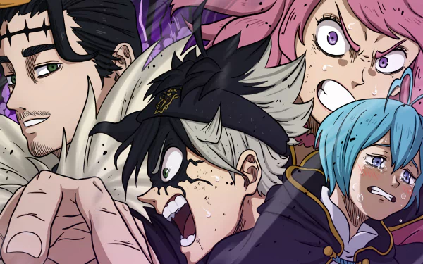 Grey (Black Clover) Vanessa Enoteca Asta (Black Clover) Dante (Black Clover) Anime Black Clover HD Desktop Wallpaper | Background Image