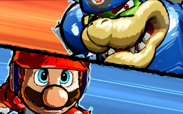 browser Mario video game Mario Strikers: Battle League HD Desktop Wallpaper | Background Image