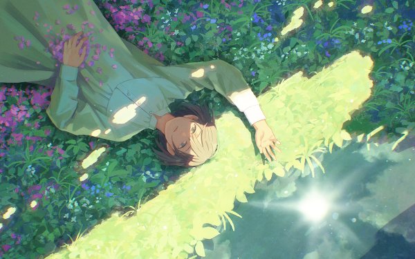 Anime Girl Lying Down HD Wallpaper | Background Image