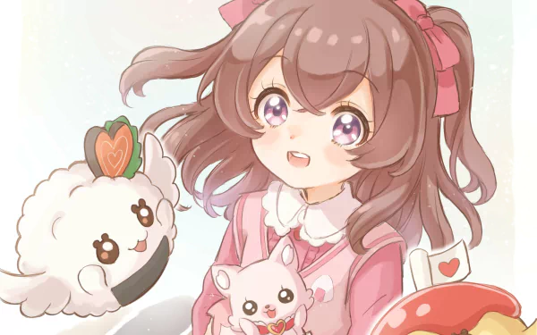 Nagomi Yui Kome-Kome (Pretty Cure) Anime Delicious Party Precure HD Desktop Wallpaper | Background Image