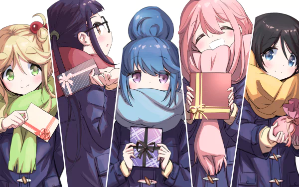 Rin Shima Ena Saitou Chiaki Oogaki Nadeshiko Kagamihara Aoi Inuyama Anime Laid-Back Camp HD Desktop Wallpaper | Background Image