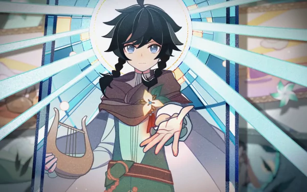 Nameless Bard (Genshin Impact) video game Genshin Impact HD Desktop Wallpaper | Background Image