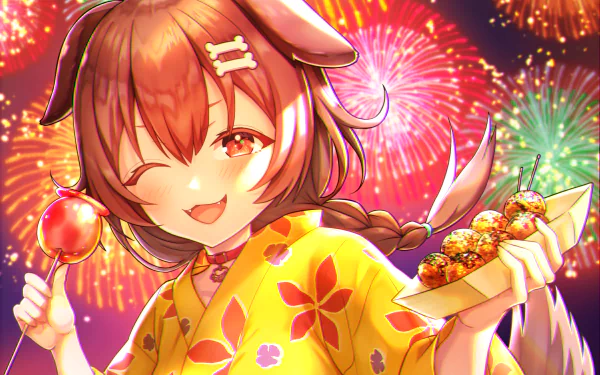 Inugami Korone hololive Anime Virtual Youtuber HD Desktop Wallpaper | Background Image