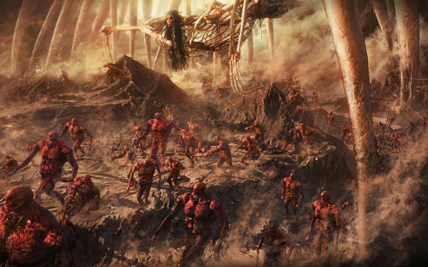 Founding Titan The Rumbling (Attack On Titan) Anime Attack on Titan HD Desktop Wallpaper | Background Image