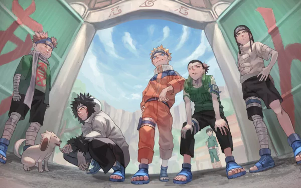 Kiba Inuzuka Chōji Akimichi Neji Hyūga Shikamaru Nara Rock Lee Naruto Uzumaki Anime Naruto HD Desktop Wallpaper | Background Image