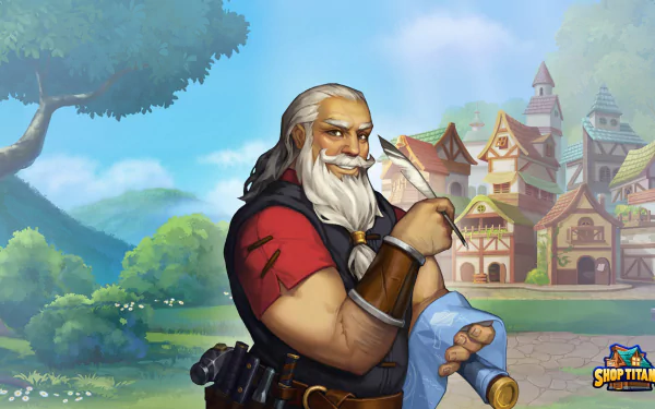 video game Shop Titans HD Desktop Wallpaper | Background Image