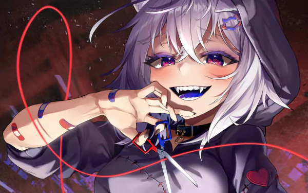 Nekomata Okayu hololive Anime Virtual Youtuber HD Desktop Wallpaper | Background Image