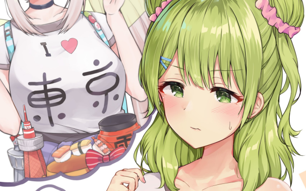 Anime Virtual Youtuber Morinaka Kazaki HD Wallpaper | Background Image