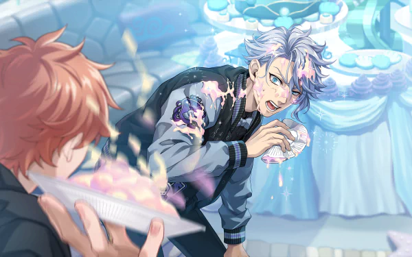 Azul Ashengrotto Ace Trappola video game Twisted Wonderland HD Desktop Wallpaper | Background Image