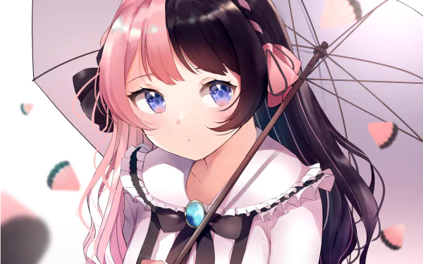 VSPO! Tachibana Hinano Iris Black Games Anime Virtual Youtuber HD Desktop Wallpaper | Background Image