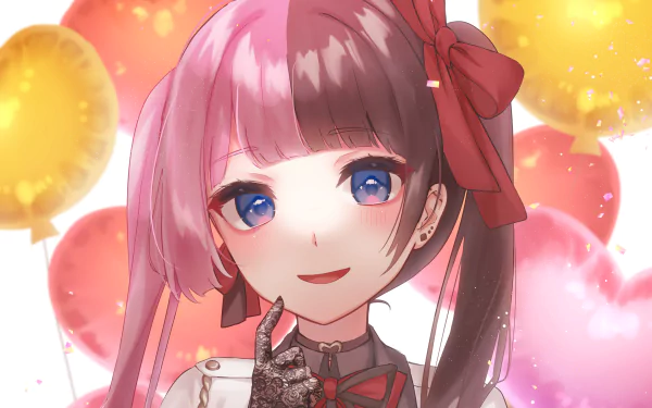 VSPO! Tachibana Hinano Iris Black Games Anime Virtual Youtuber HD Desktop Wallpaper | Background Image