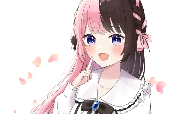 VSPO! Tachibana Hinano Iris Black Games Anime Virtual Youtuber HD Desktop Wallpaper | Background Image