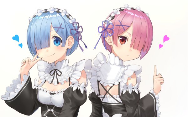Anime Re:ZERO -Starting Life in Another World- Ram Rem HD Wallpaper | Background Image