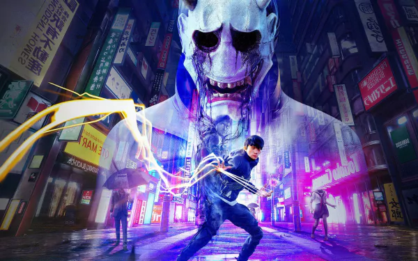 video game GhostWire: Tokyo HD Desktop Wallpaper | Background Image