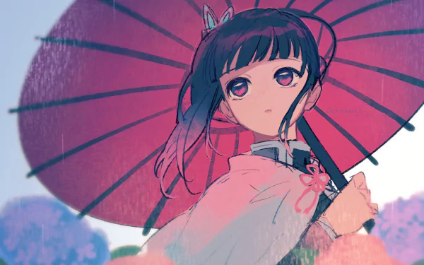 Kanao Tsuyuri Anime Demon Slayer: Kimetsu no Yaiba HD Desktop Wallpaper | Background Image