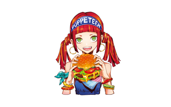 Anime Girl Burger HD Wallpaper | Background Image