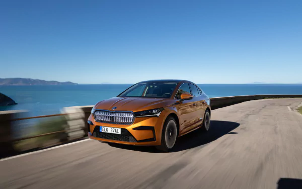 vehicle Skoda Enyaq iV 80 HD Desktop Wallpaper | Background Image