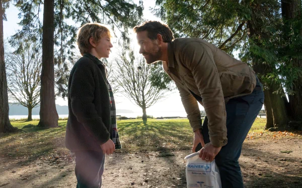 Walker Scobell Ryan Reynolds movie The Adam Project HD Desktop Wallpaper | Background Image