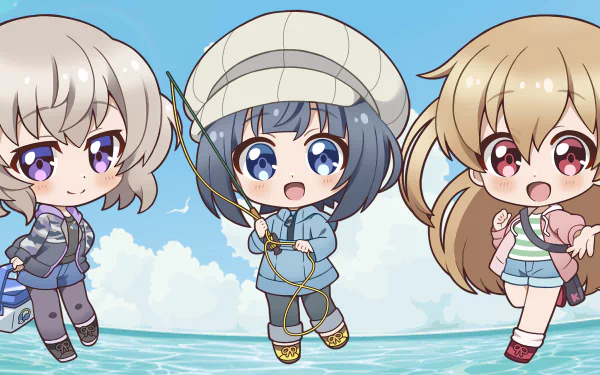 Koi Yoshinaga Koharu Minagi Hiyori Minagi Anime Slow Loop HD Desktop Wallpaper | Background Image