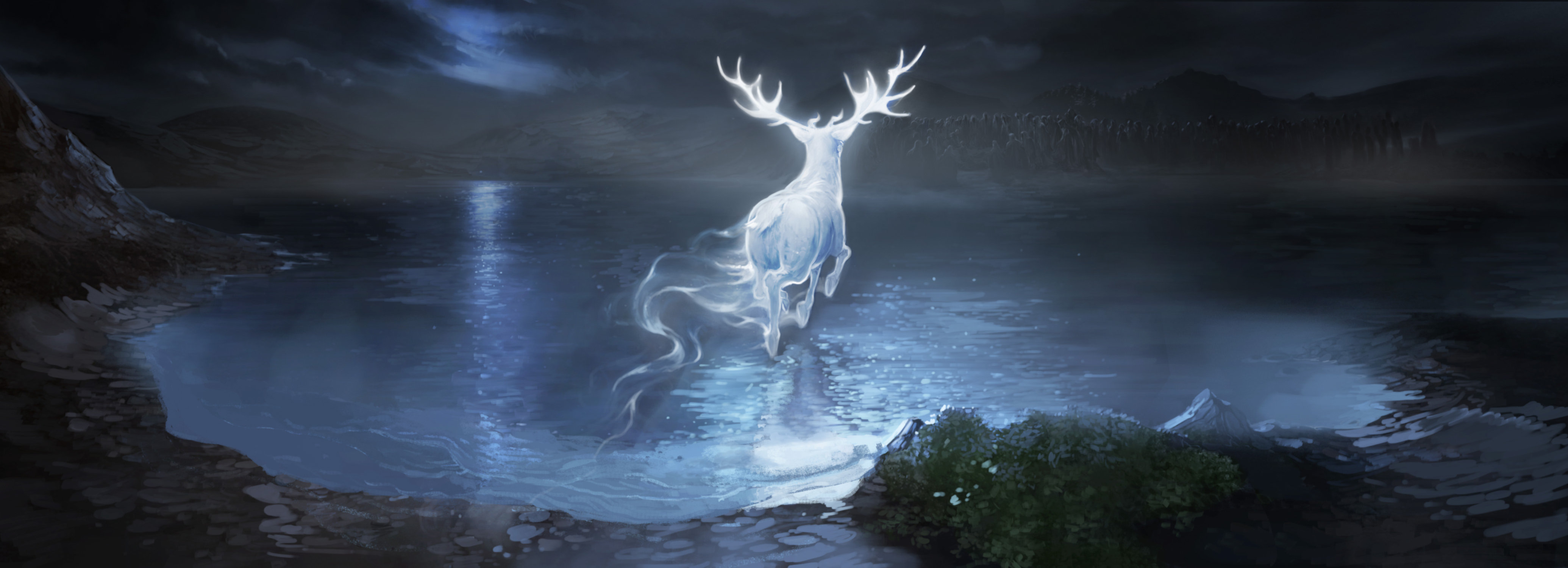 Prongs Saves Harry by Atomhawk