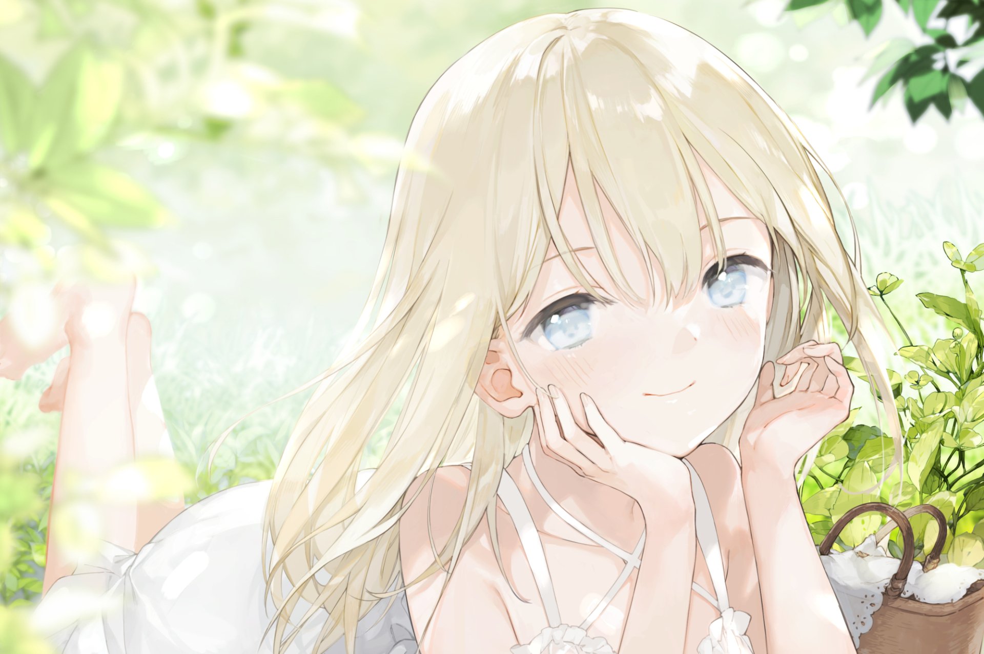 Download Blue Eyes Blonde Anime Girl Anime Girl HD Wallpaper