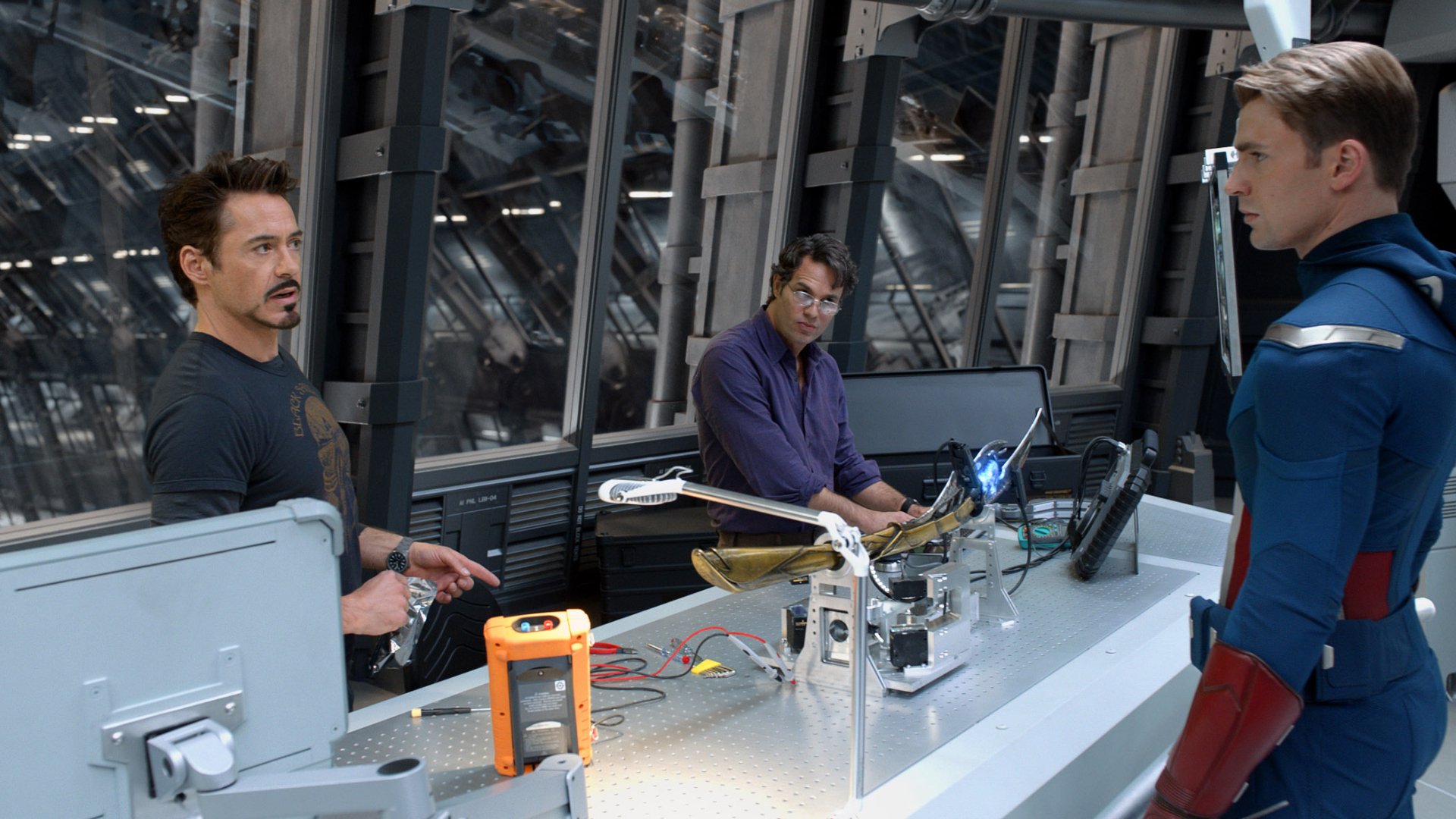 Download Steve Rogers Chris Evans Mark Ruffalo Bruce Banner Robert Downey Jr. Tony Stark Movie Avengers HD Wallpaper