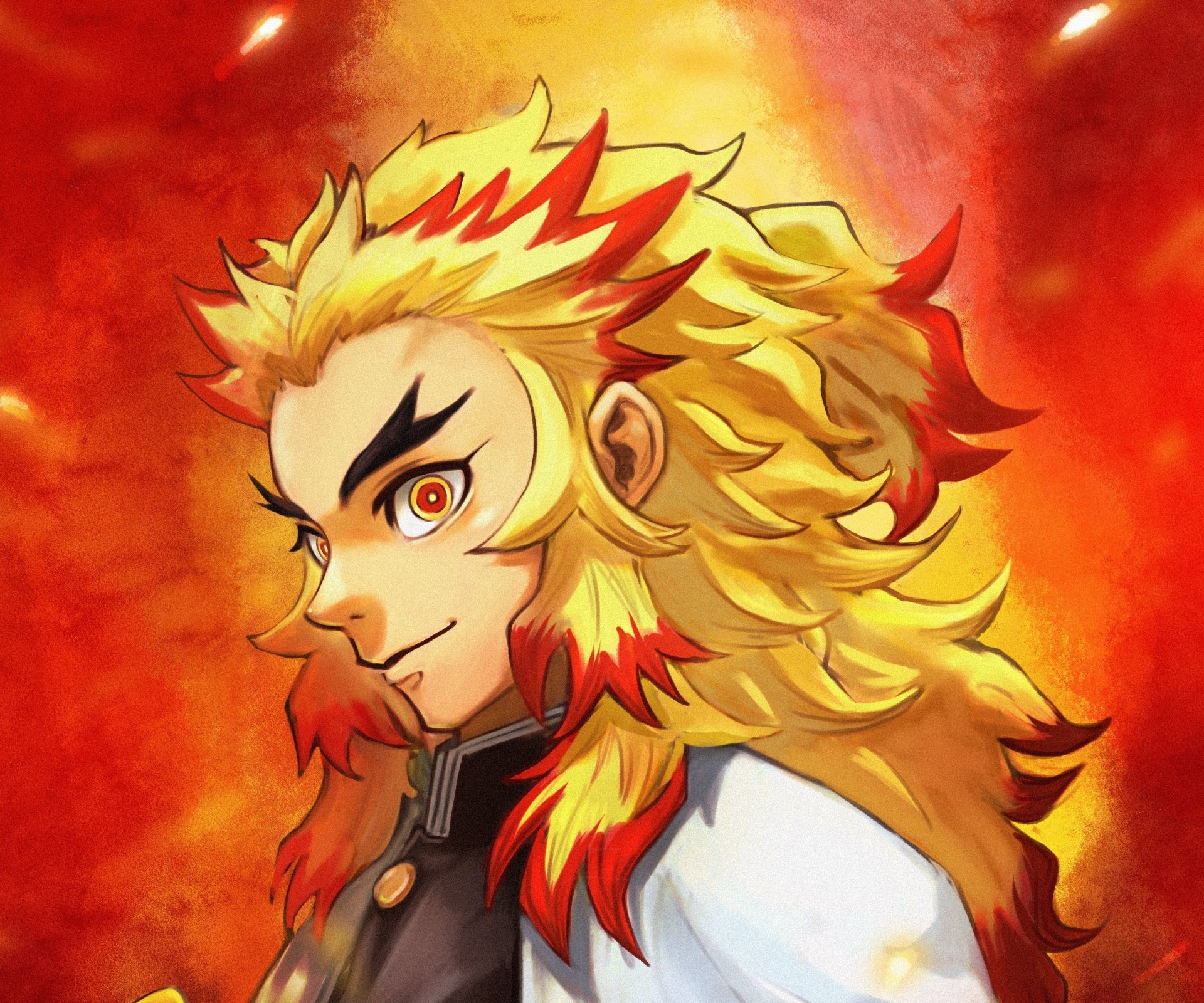 Download Kyojuro Rengoku Anime Demon Slayer: Kimetsu No Yaiba HD Wallpaper