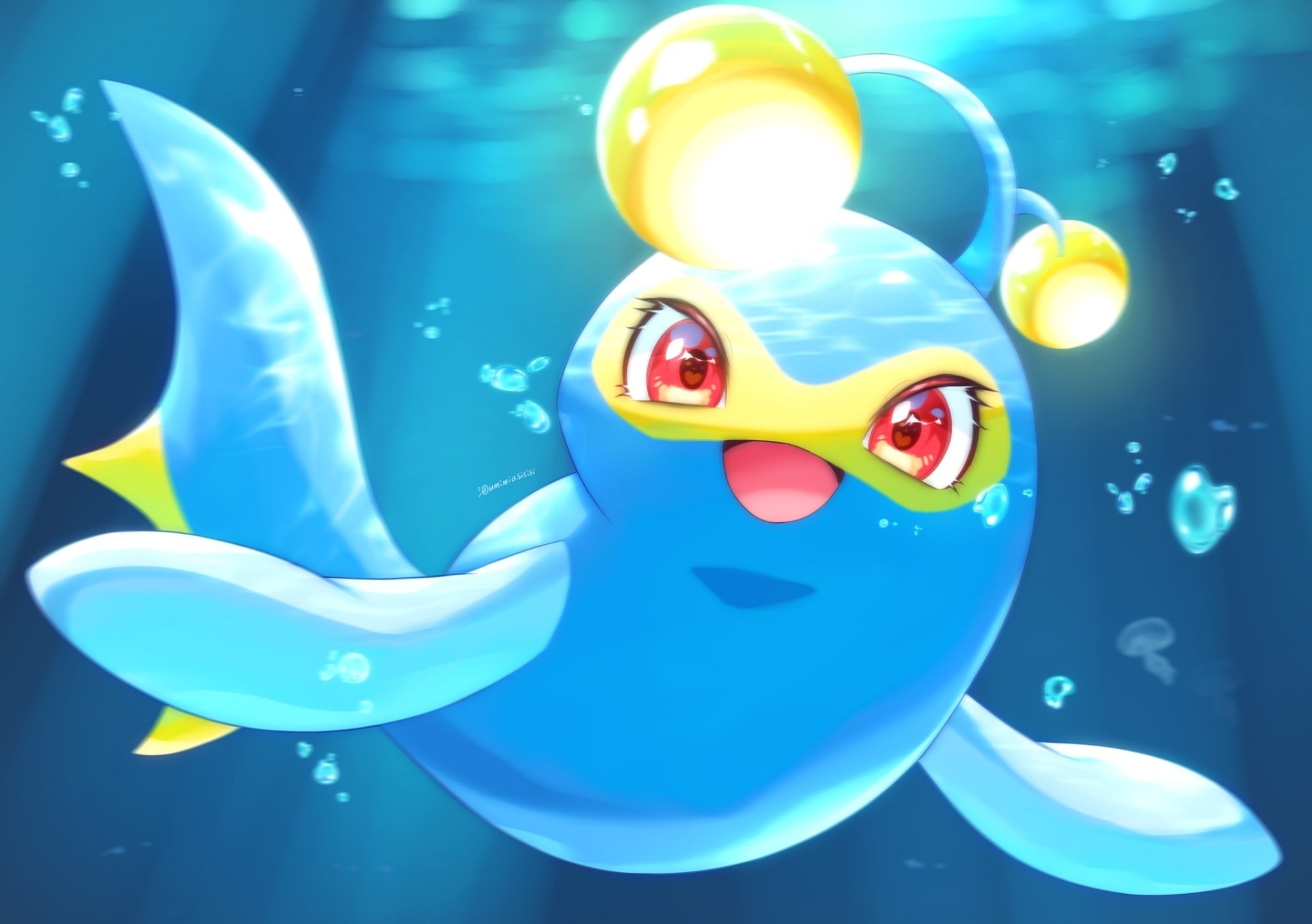 Download Lanturn (Pokémon) Anime Pokemon HD Wallpaper