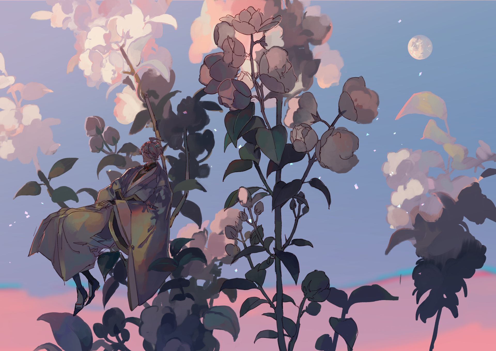 Download Kasen Kanesada Anime Touken Ranbu HD Wallpaper