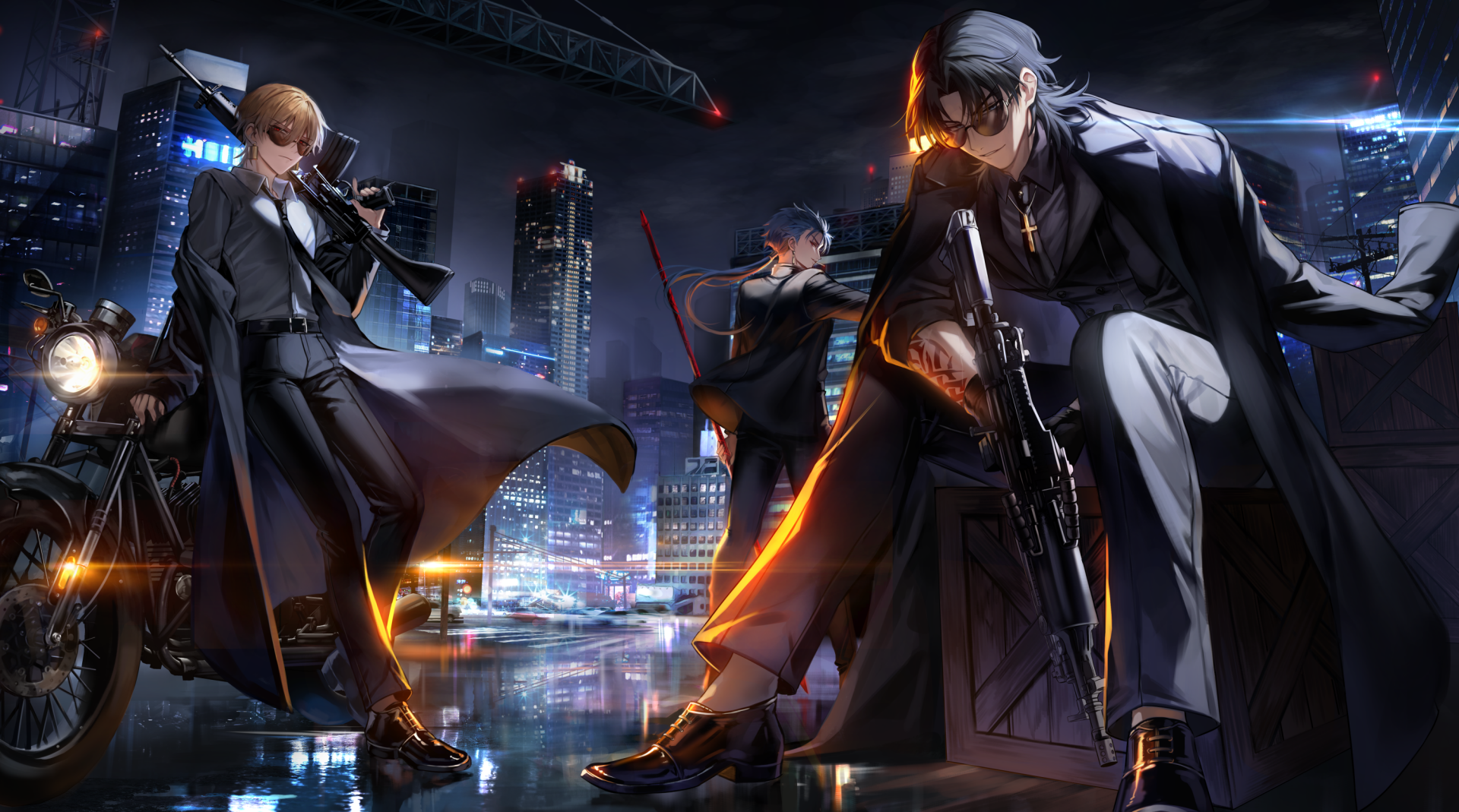 Download Kirei Kotomine Gilgamesh (Fate Series) Anime Fate/Stay Night HD Wallpaper
