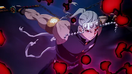 Demon Slayer: Kimetsu no Yaiba Tengen Uzui Anime HD Desktop Wallpaper | Background Image