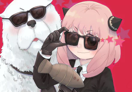 Bond (Spy x Family) Anya Forger Anime Spy x Family HD Desktop Wallpaper | Background Image