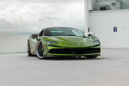 supercar vehicle Ferrari SF90 HD Desktop Wallpaper | Background Image