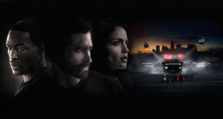 Eiza Gonzalez Yahya Abdul-Mateen II Jake Gyllenhaal movie Ambulance (Movie) HD Desktop Wallpaper | Background Image
