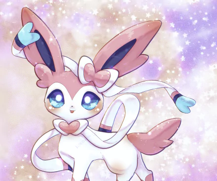 Sylveon (Pokémon) Anime Pokemon HD Desktop Wallpaper | Background Image