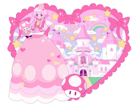 Peachette (Super Mario) video game Super Mario Bros. HD Desktop Wallpaper | Background Image