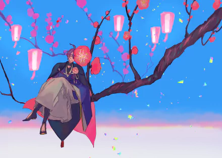 Kasen Kanesada Anime Touken Ranbu HD Desktop Wallpaper | Background Image