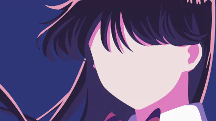 minimalist Komi Shouko Anime Komi Can't Communicate minimalist anime HD Desktop Wallpaper | Background Image