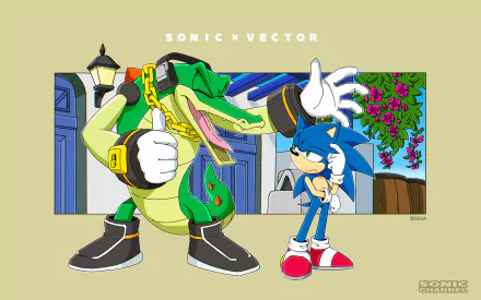 Sonic Channel Vector the Crocodile video game Sonic the Hedgehog HD Desktop Wallpaper | Background Image