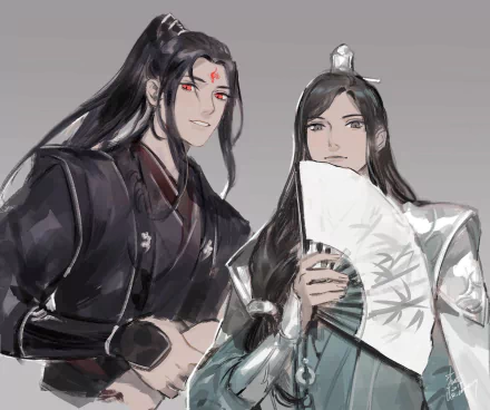 Shen Qingqiu Luo Binghe Anime The Scum Villain's Self-Saving System HD Desktop Wallpaper | Background Image
