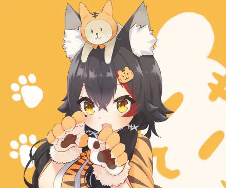 hololive Ookami Mio Anime Virtual Youtuber HD Desktop Wallpaper | Background Image